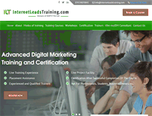 Tablet Screenshot of internetleadstraining.com